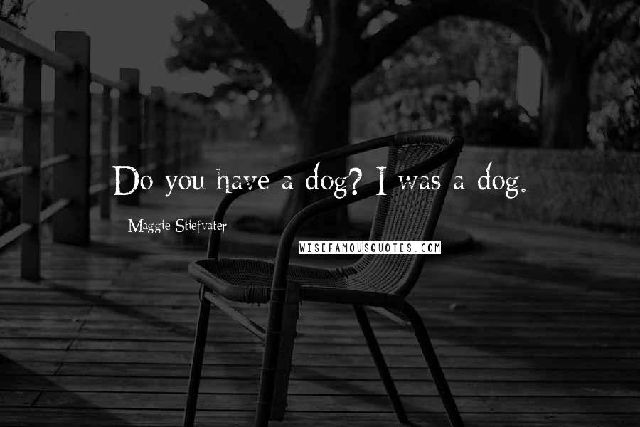 Maggie Stiefvater Quotes: Do you have a dog? I was a dog.