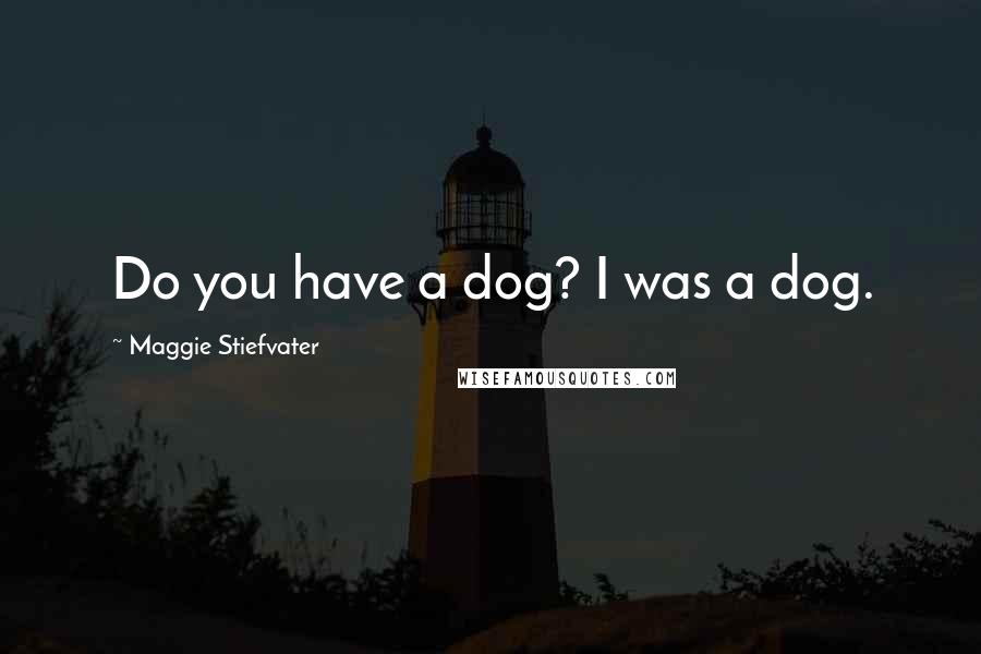 Maggie Stiefvater Quotes: Do you have a dog? I was a dog.