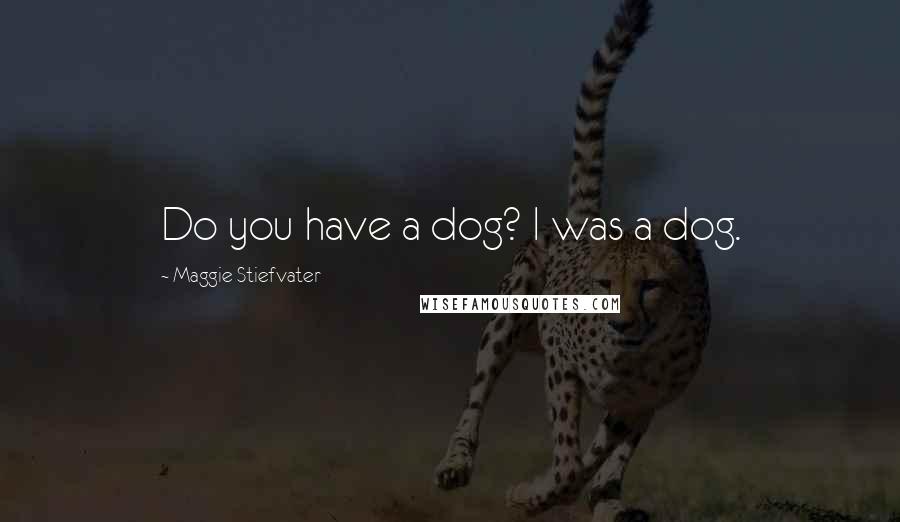 Maggie Stiefvater Quotes: Do you have a dog? I was a dog.