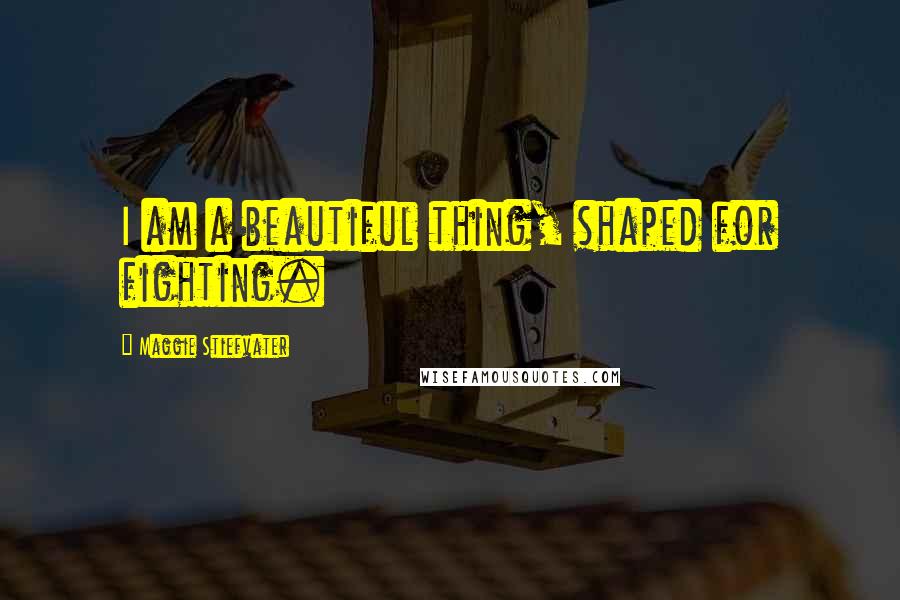 Maggie Stiefvater Quotes: I am a beautiful thing, shaped for fighting.