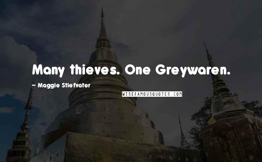 Maggie Stiefvater Quotes: Many thieves. One Greywaren.