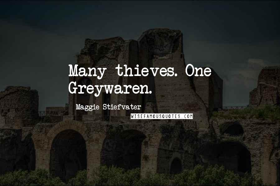 Maggie Stiefvater Quotes: Many thieves. One Greywaren.