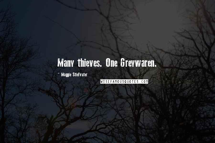 Maggie Stiefvater Quotes: Many thieves. One Greywaren.