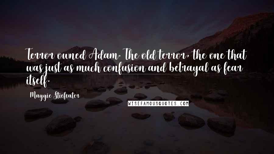 Maggie Stiefvater Quotes: Terror owned Adam. The old terror, the one that was just as much confusion and betrayal as fear itself.