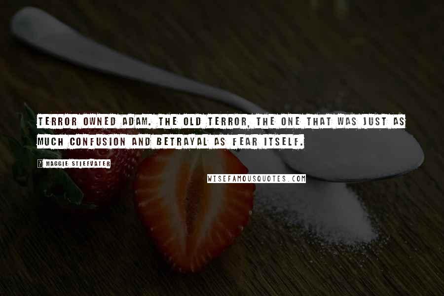 Maggie Stiefvater Quotes: Terror owned Adam. The old terror, the one that was just as much confusion and betrayal as fear itself.