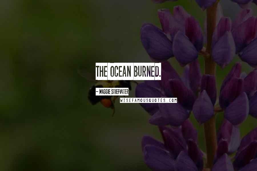Maggie Stiefvater Quotes: The ocean burned.
