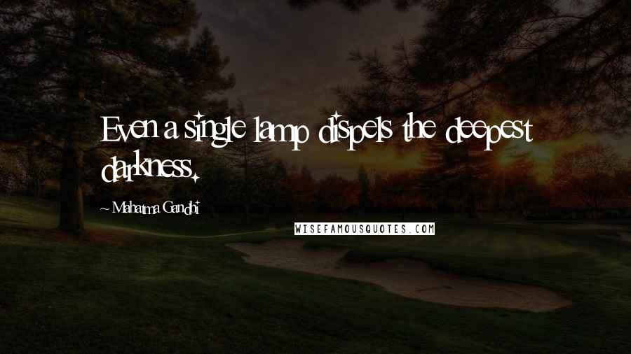 Mahatma Gandhi Quotes: Even a single lamp dispels the deepest darkness.