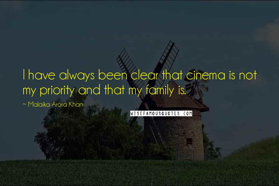 Malaika Arora Khan Quotes: I have always been clear that cinema is not my priority and that my family is.