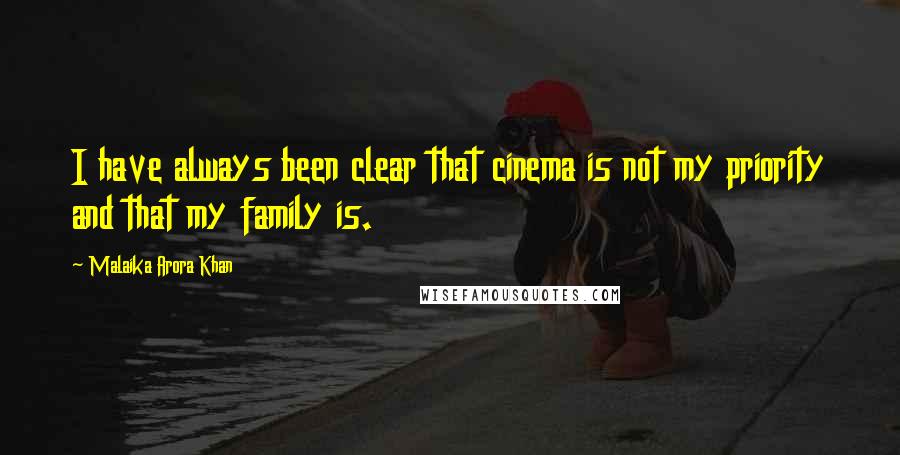 Malaika Arora Khan Quotes: I have always been clear that cinema is not my priority and that my family is.