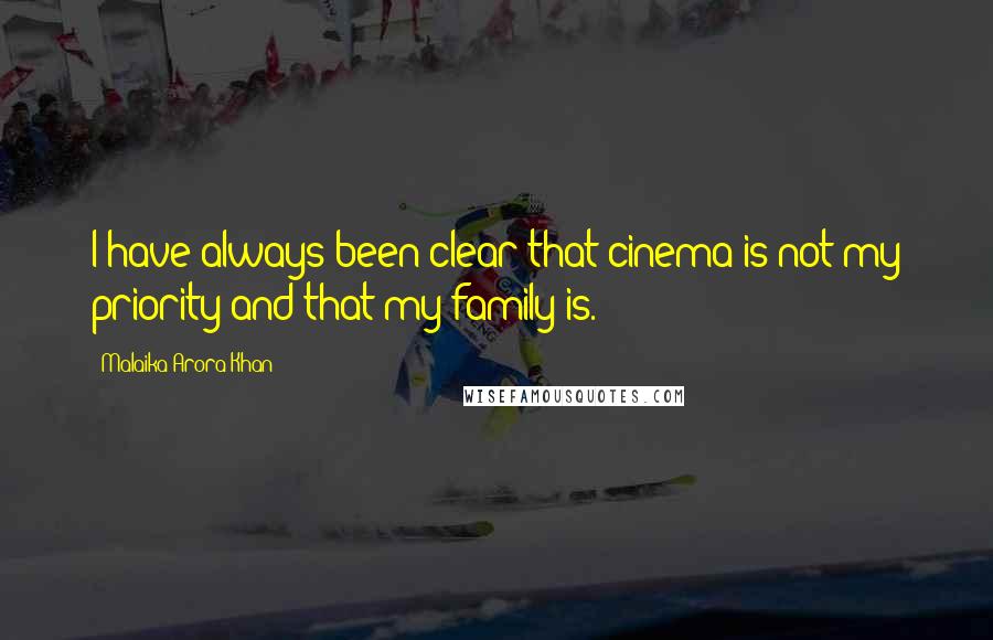 Malaika Arora Khan Quotes: I have always been clear that cinema is not my priority and that my family is.