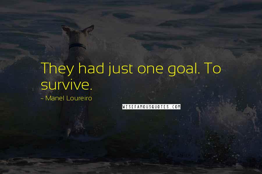 Manel Loureiro Quotes: They had just one goal. To survive.