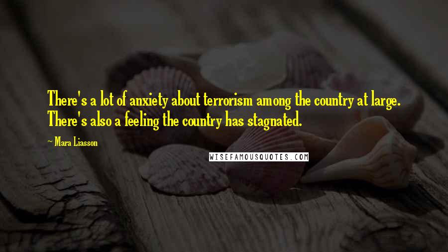 Mara Liasson Quotes: There's a lot of anxiety about terrorism among the country at large. There's also a feeling the country has stagnated.