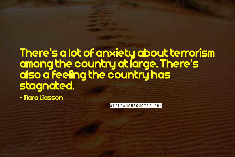 Mara Liasson Quotes: There's a lot of anxiety about terrorism among the country at large. There's also a feeling the country has stagnated.