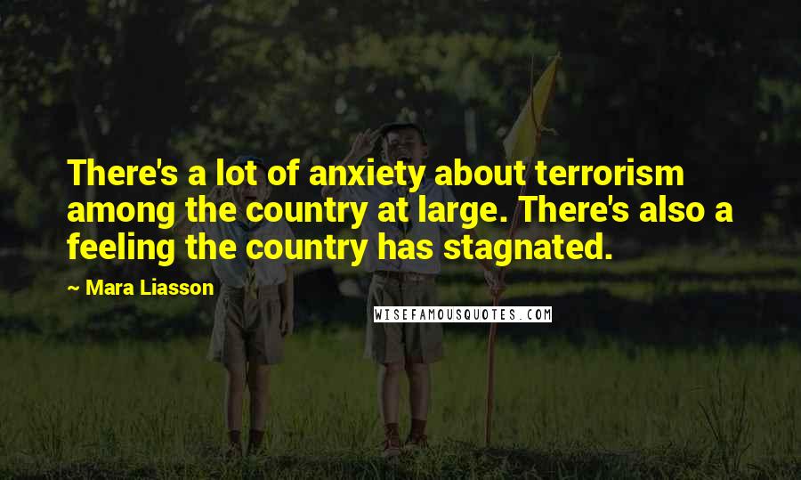 Mara Liasson Quotes: There's a lot of anxiety about terrorism among the country at large. There's also a feeling the country has stagnated.