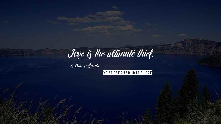 Marc Secchia Quotes: Love is the ultimate thief.