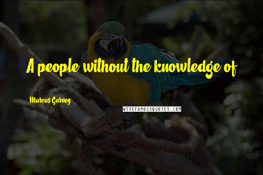 Marcus Garvey Quotes: A people without the knowledge of ...