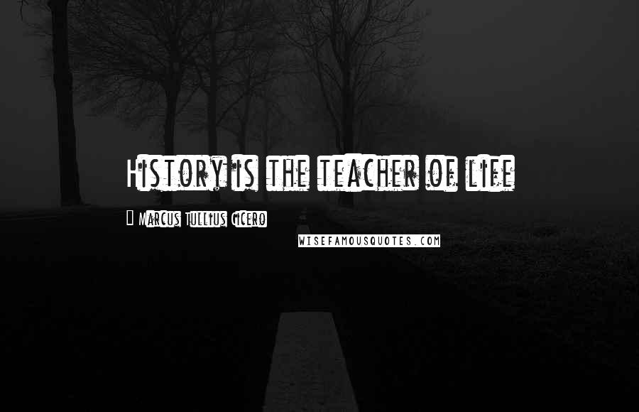 Marcus Tullius Cicero Quotes: History is the teacher of life