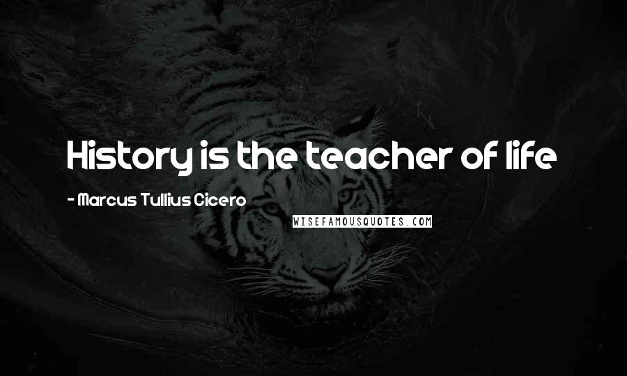 Marcus Tullius Cicero Quotes: History is the teacher of life