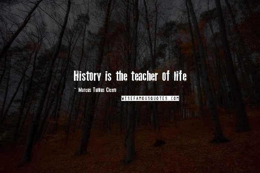 Marcus Tullius Cicero Quotes: History is the teacher of life