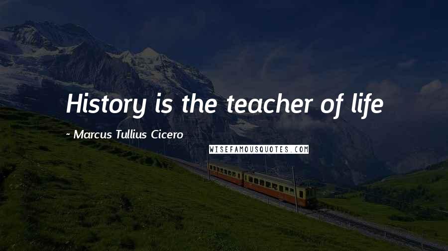 Marcus Tullius Cicero Quotes: History is the teacher of life