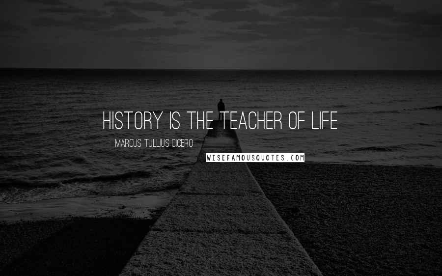 Marcus Tullius Cicero Quotes: History is the teacher of life
