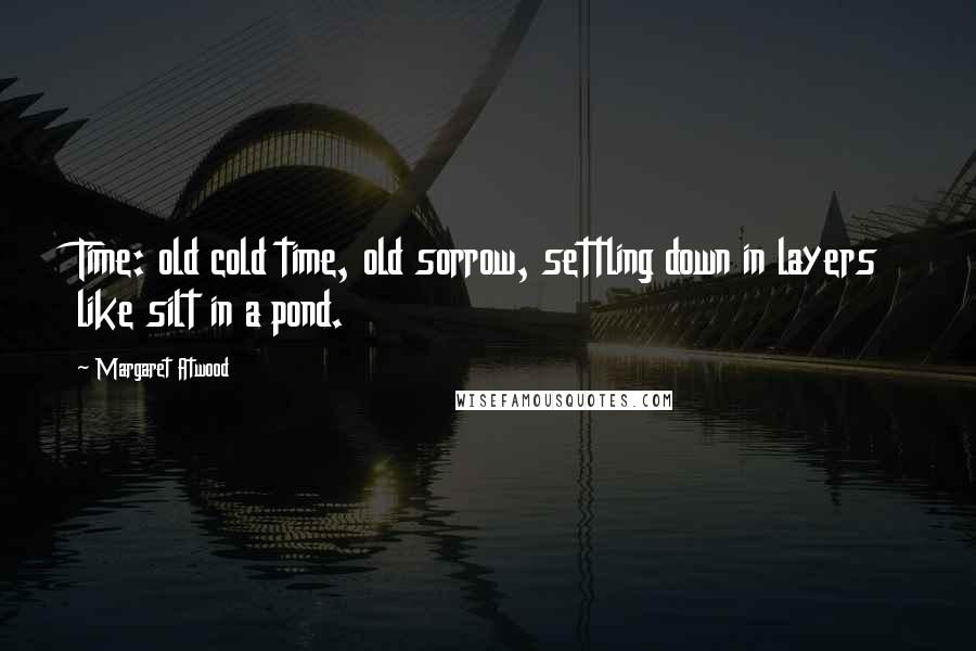 Margaret Atwood Quotes: Time: old cold time, old sorrow, settling down in layers like silt in a pond.