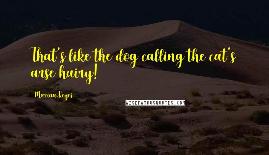 Marian Keyes Quotes: That's like the dog calling the cat's arse hairy!