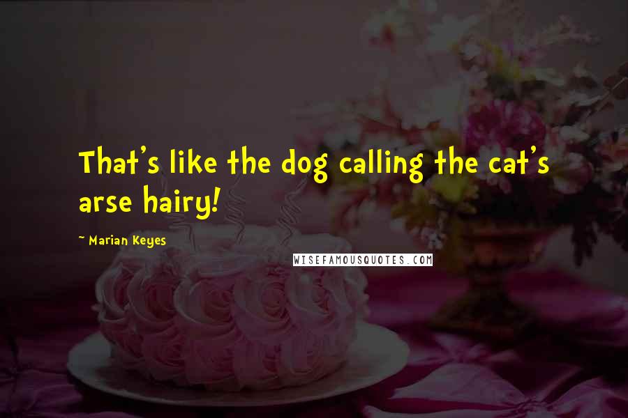Marian Keyes Quotes: That's like the dog calling the cat's arse hairy!
