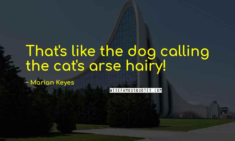 Marian Keyes Quotes: That's like the dog calling the cat's arse hairy!