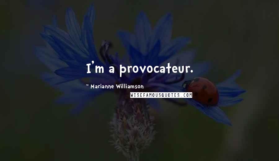 Marianne Williamson Quotes: I'm a provocateur.