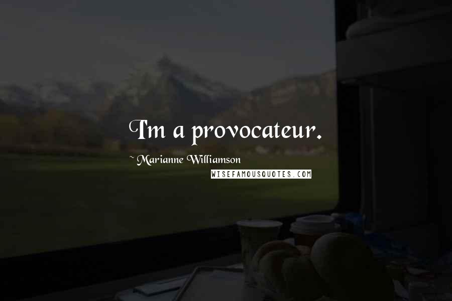 Marianne Williamson Quotes: I'm a provocateur.