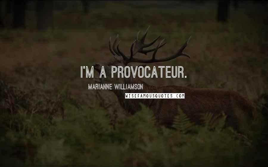 Marianne Williamson Quotes: I'm a provocateur.