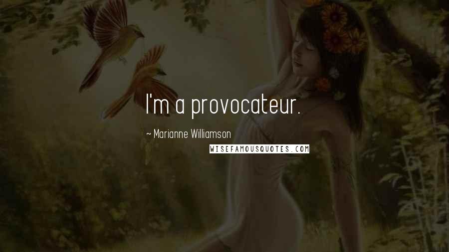 Marianne Williamson Quotes: I'm a provocateur.