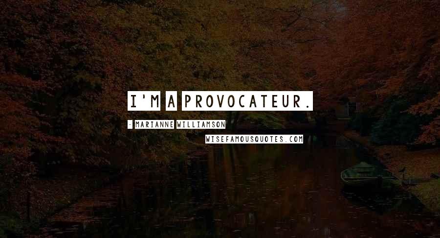 Marianne Williamson Quotes: I'm a provocateur.