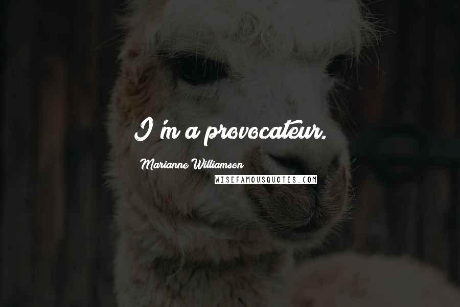 Marianne Williamson Quotes: I'm a provocateur.