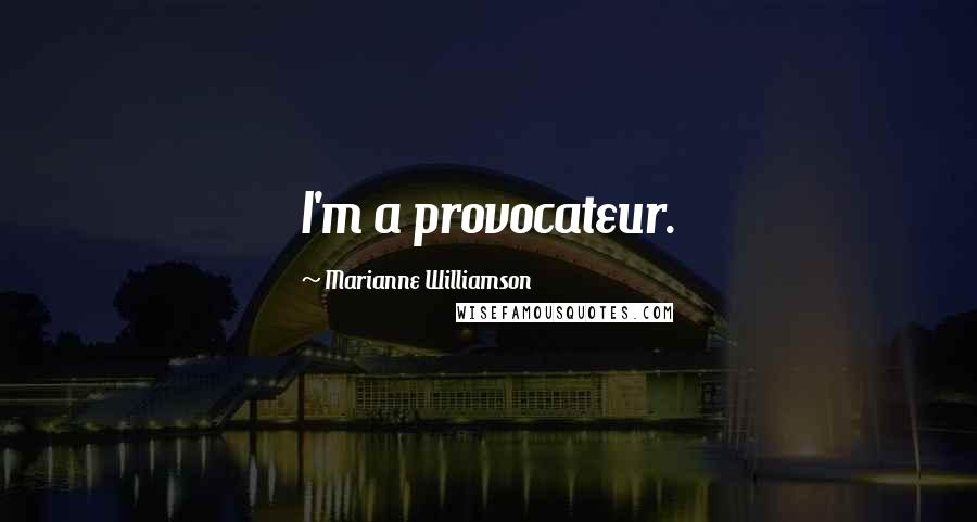 Marianne Williamson Quotes: I'm a provocateur.