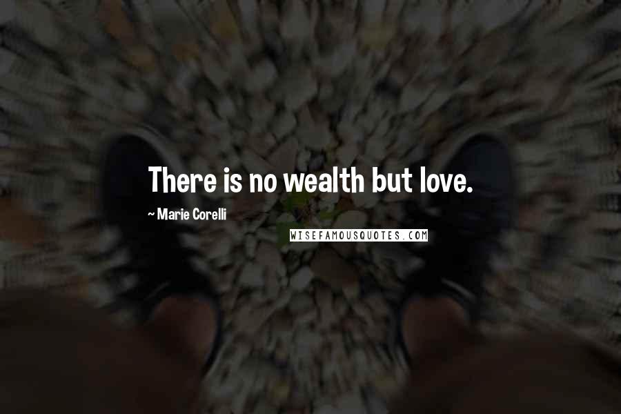 Marie Corelli Quotes: There is no wealth but love.