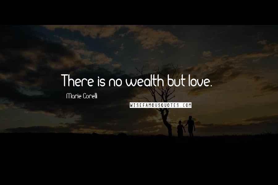 Marie Corelli Quotes: There is no wealth but love.