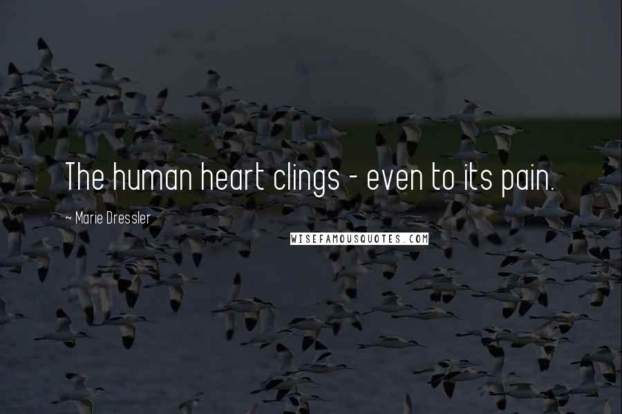 Marie Dressler Quotes: The human heart clings - even to its pain.
