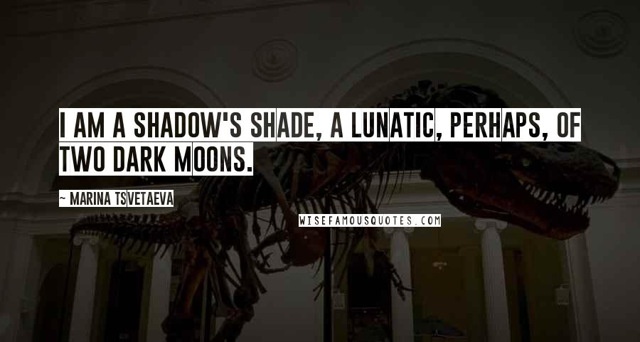 Marina Tsvetaeva Quotes: I am a shadow's shade, a lunatic, perhaps, Of two dark moons.