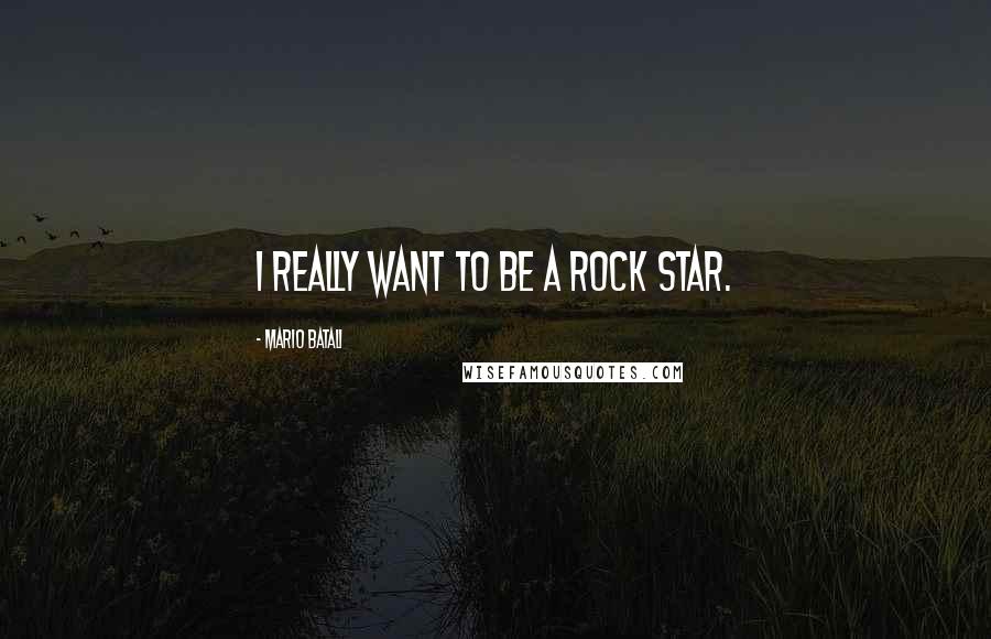 Mario Batali Quotes: I really want to be a rock star.