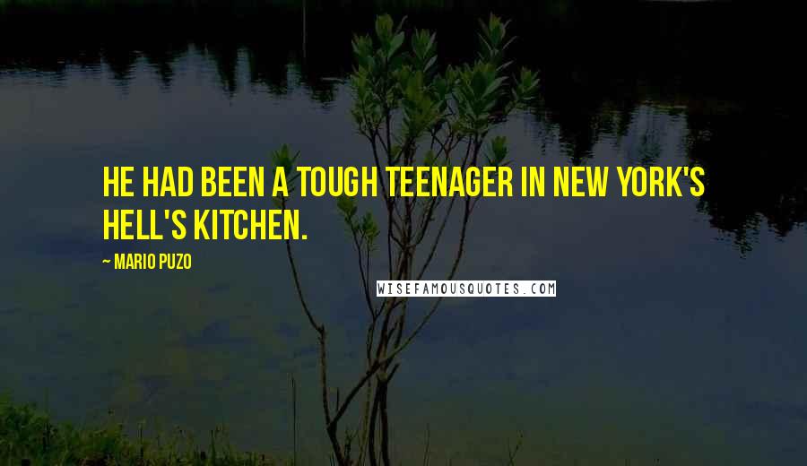 Mario Puzo Quotes: He had been a tough teenager in New York's Hell's Kitchen.