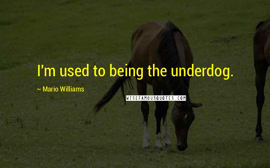 Mario Williams Quotes: I'm used to being the underdog.