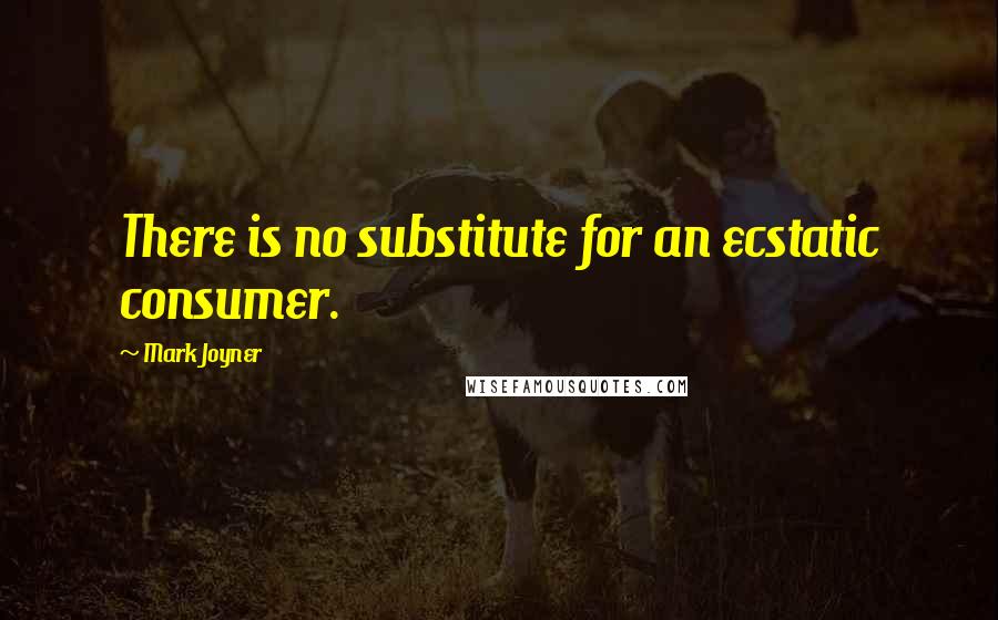 Mark Joyner Quotes: There is no substitute for an ecstatic consumer.