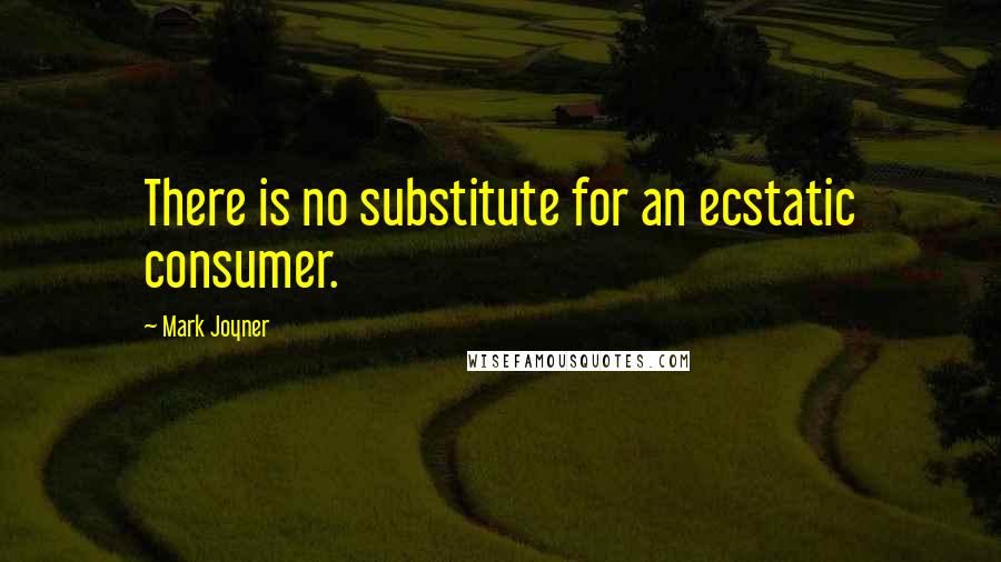 Mark Joyner Quotes: There is no substitute for an ecstatic consumer.