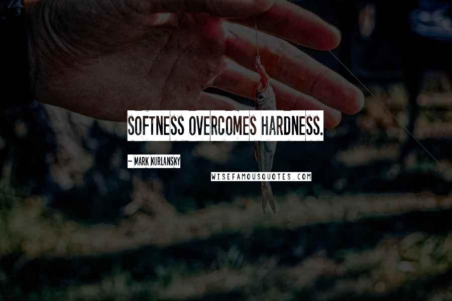 Mark Kurlansky Quotes: softness overcomes hardness.