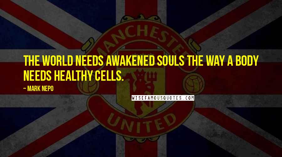 Mark Nepo Quotes: The world needs awakened souls the way a body needs healthy cells.