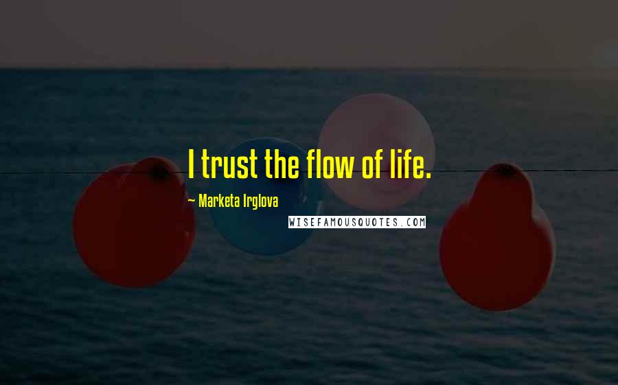 Marketa Irglova Quotes: I trust the flow of life.