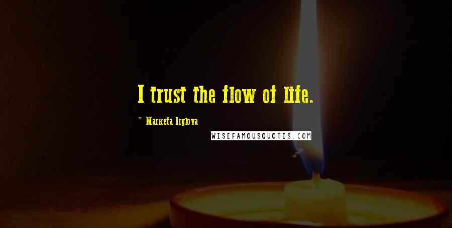 Marketa Irglova Quotes: I trust the flow of life.