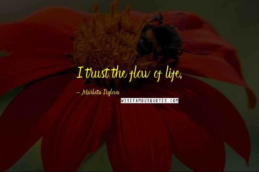 Marketa Irglova Quotes: I trust the flow of life.